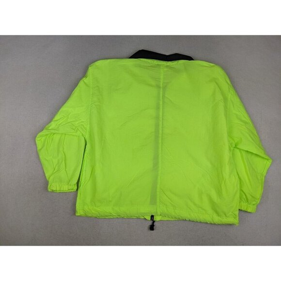 Sycamore Women's Jacket Hi Vis Bright Yellow-Green Windbreaker Jacket Size Med - Picture 14 of 15